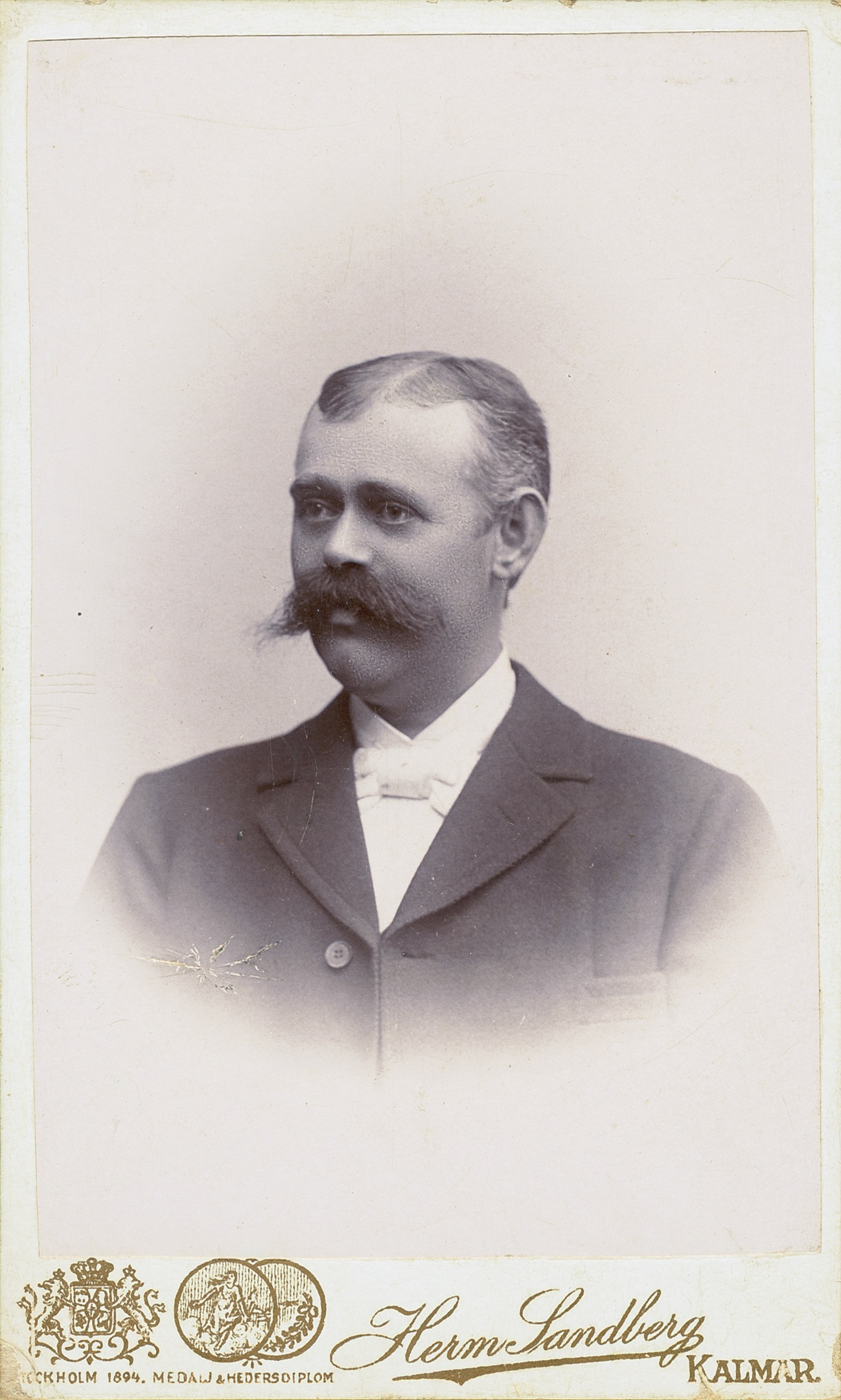 Grosshandlaren Oscar Joachim Thernström, gift med Amelia Johansson - far till Einar och Elin Thernström nedan.
