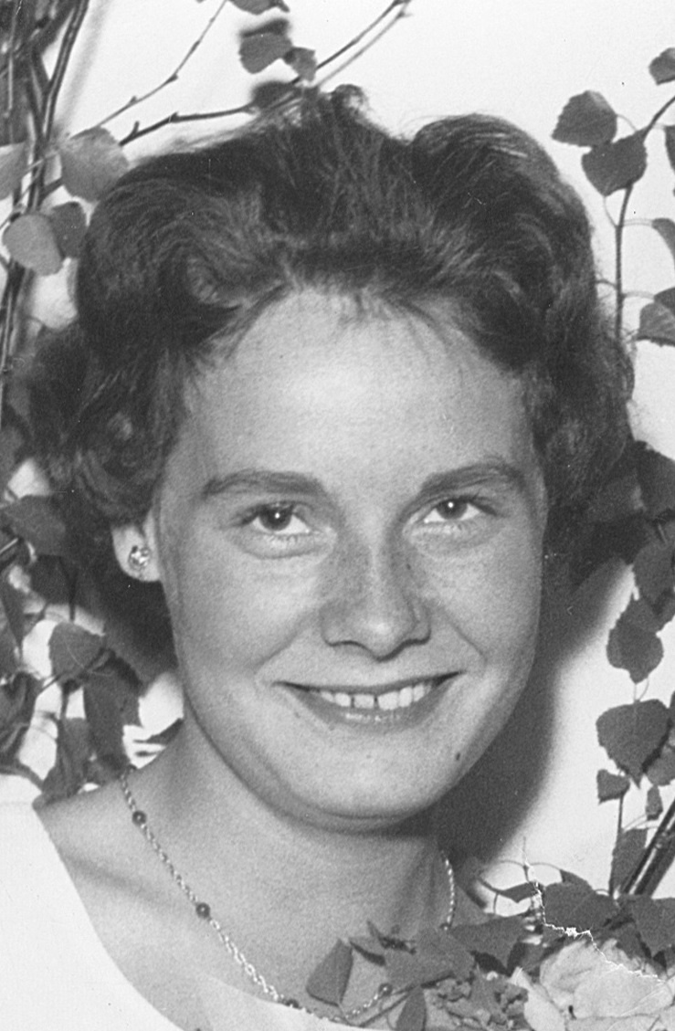 Birgitta Thernström 16 år, studenten.