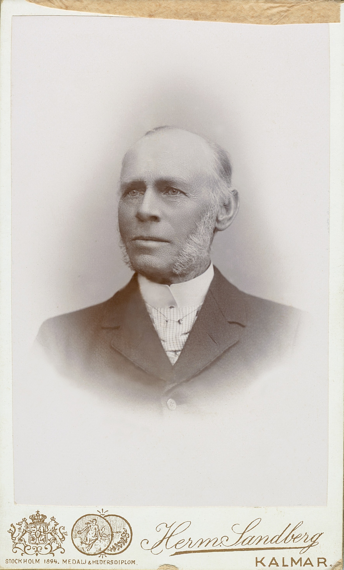 Blockmakaren Carl-Oscar Thernström. Dotterson till Fredrik Adolf ovan.