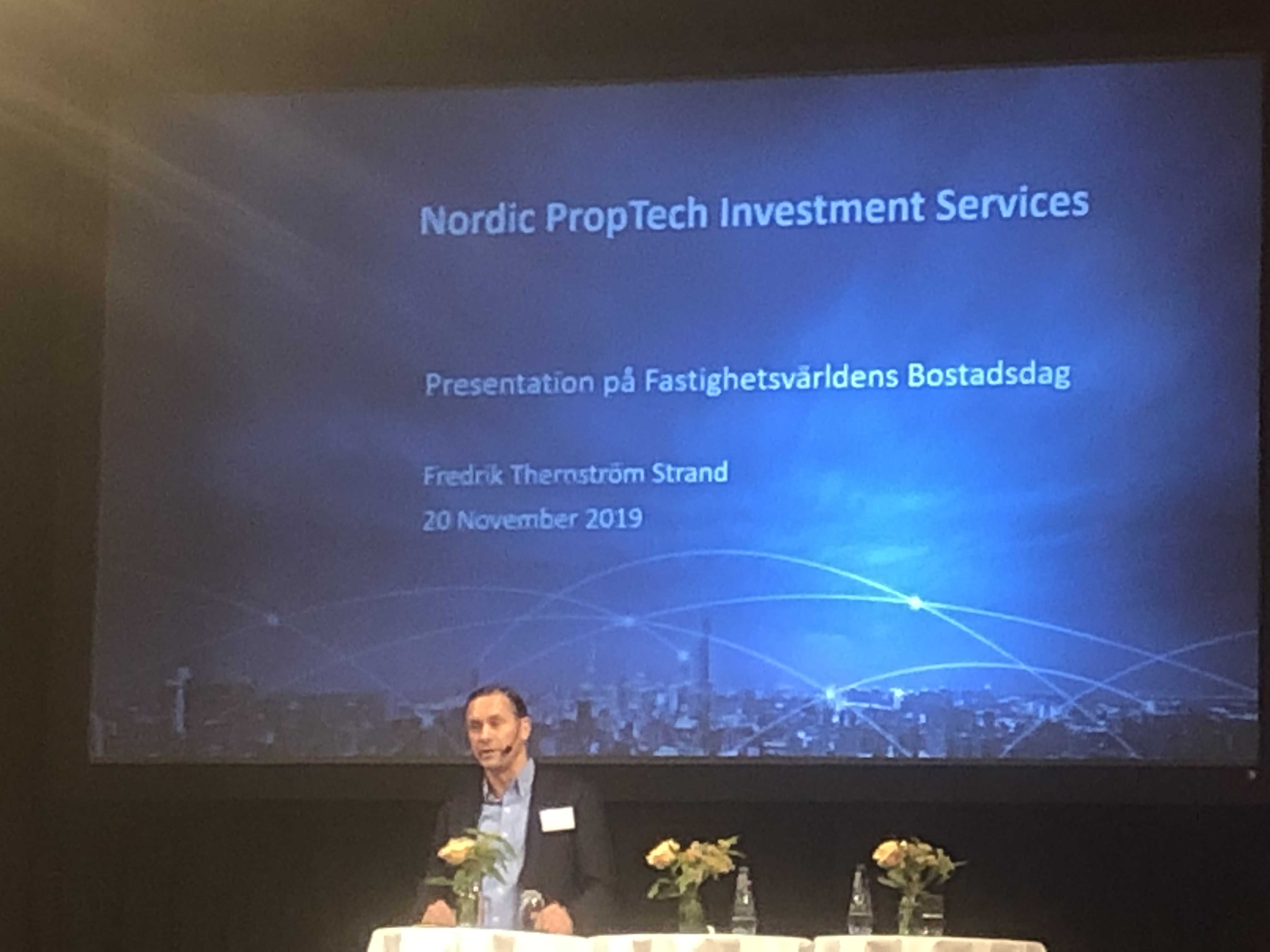 Ordförande Nordic PropTech 2018-2020.
