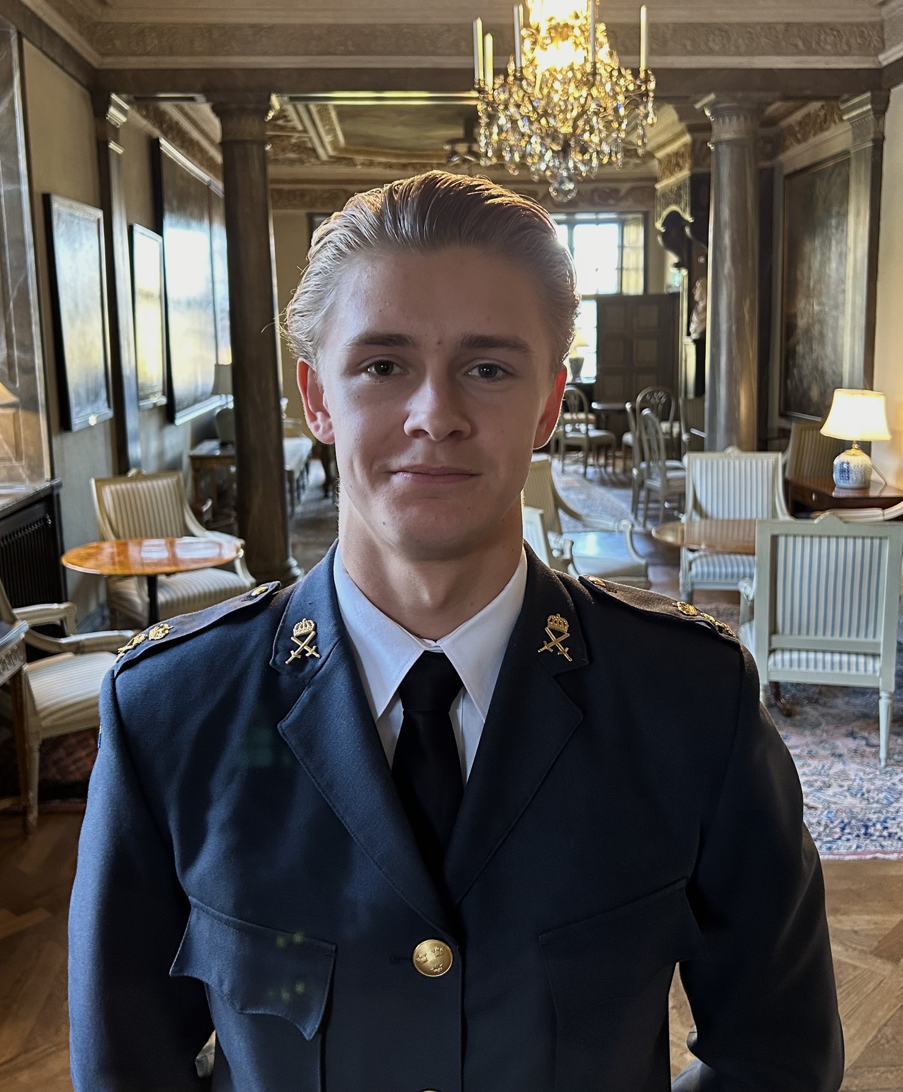 Herman student på Försvarshögskolan Karlberg2024.
